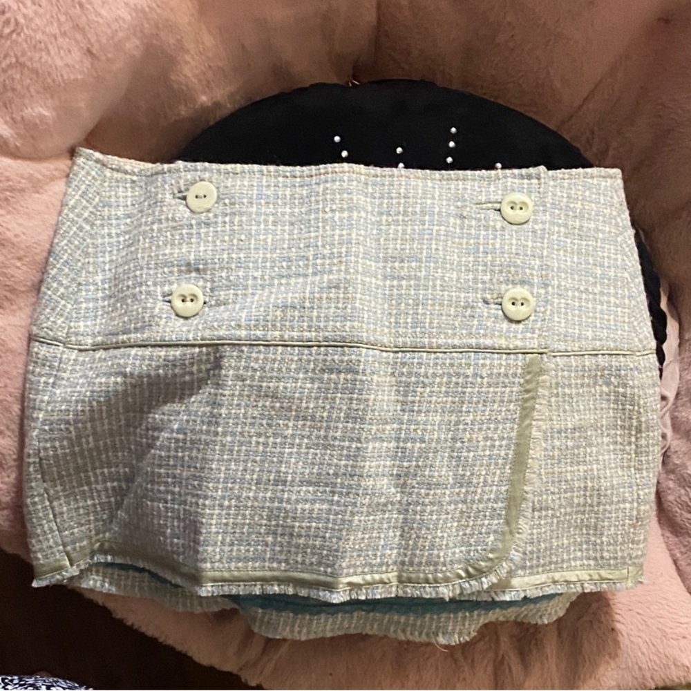 Vintage Abercrombie & Fitch Blue and White Skirt